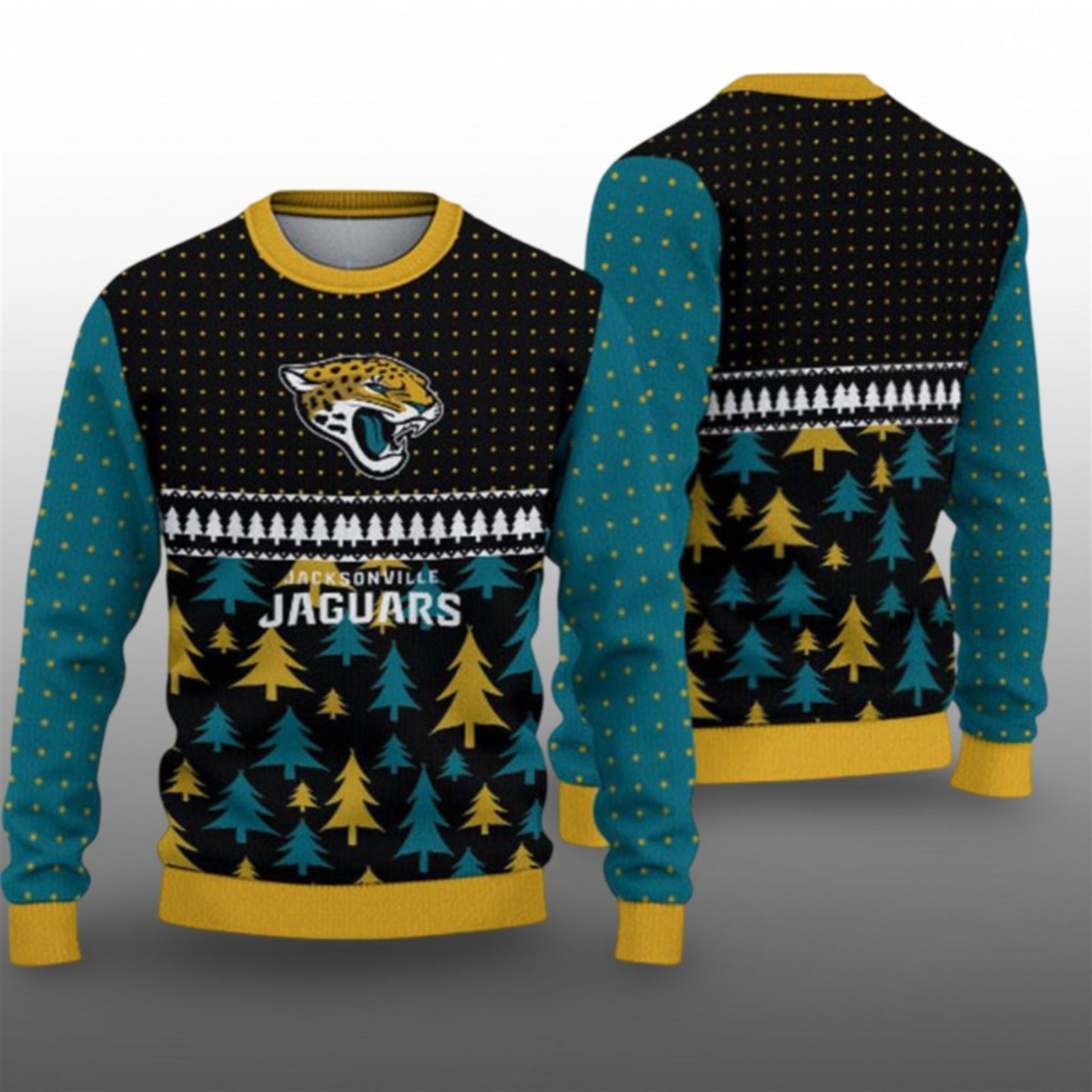 2026 Christmas Jaguars Ugly Sweater - Moonbestprint