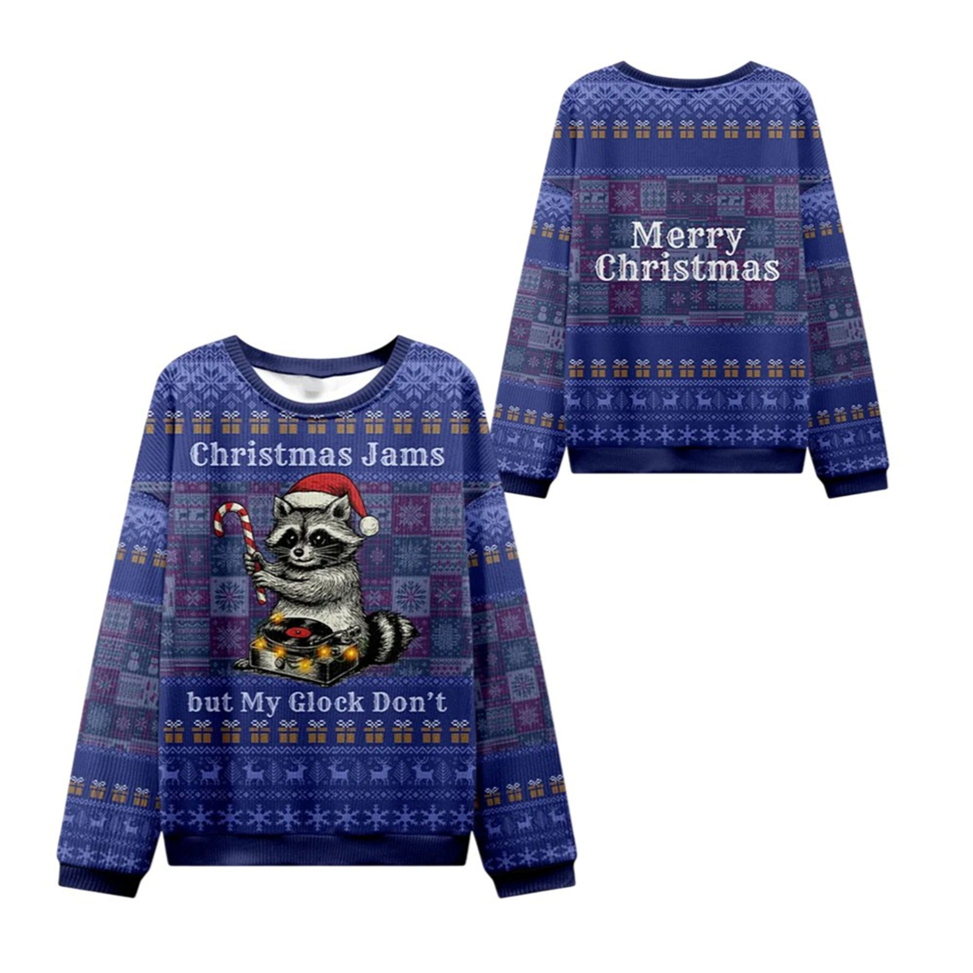 2026 Christmas Jams But Glock Don't Ugly Sweater - Moonbestprint