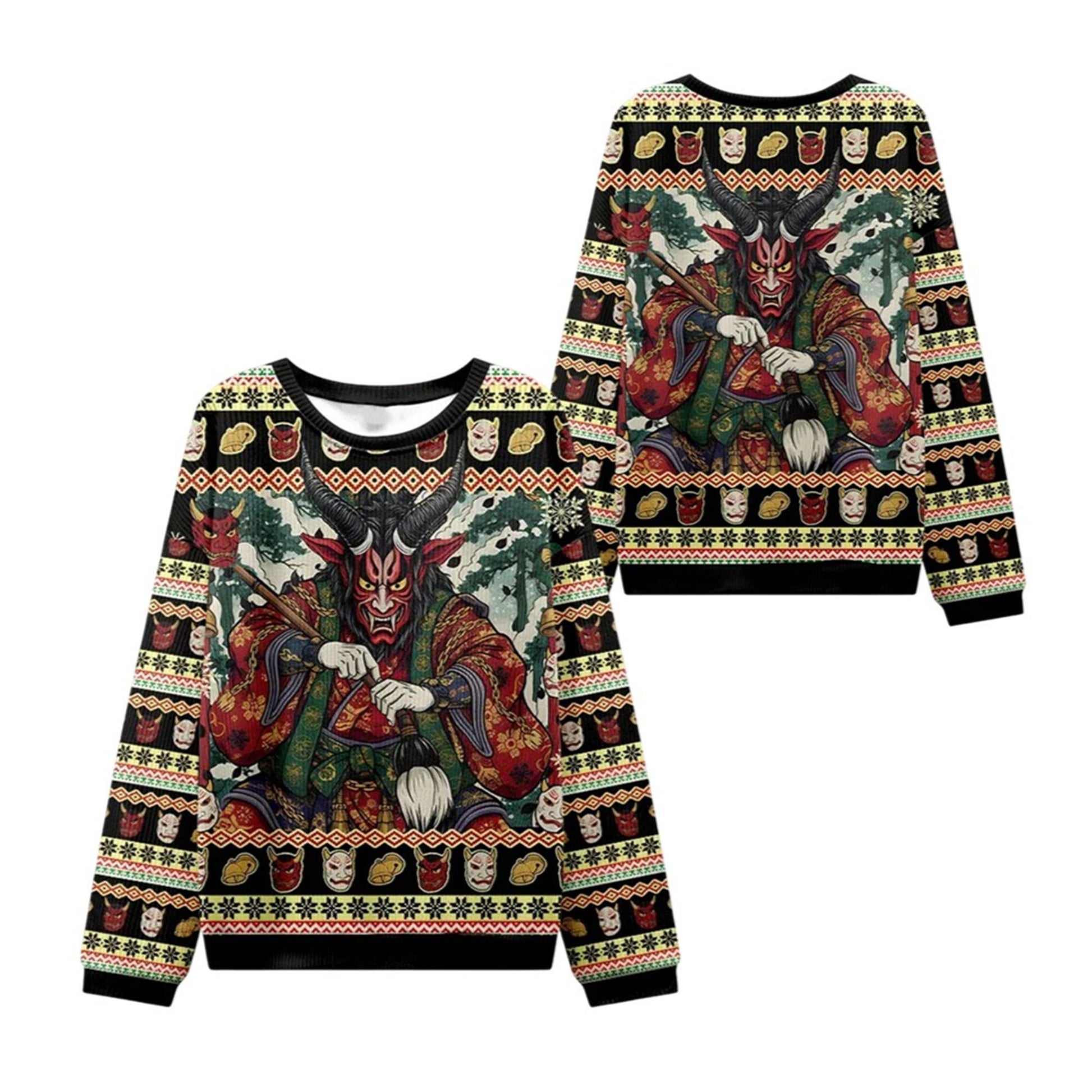 2026 Christmas Japanese Monster Ugly Sweater - Moonbestprint