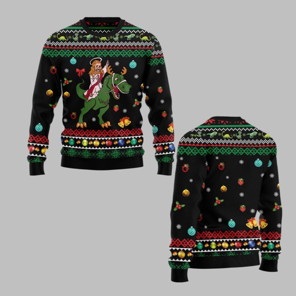 2026 Christmas Jesus Christmas Ugly Christmas Sweater - Moonbestprint