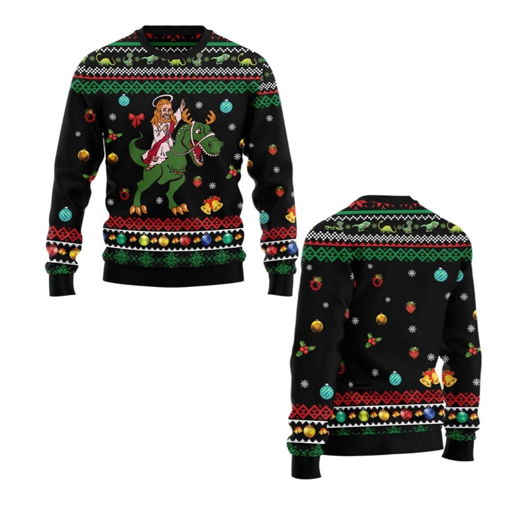 2026 Christmas Jesus Christmas Ugly Christmas Sweater - Moonbestprint
