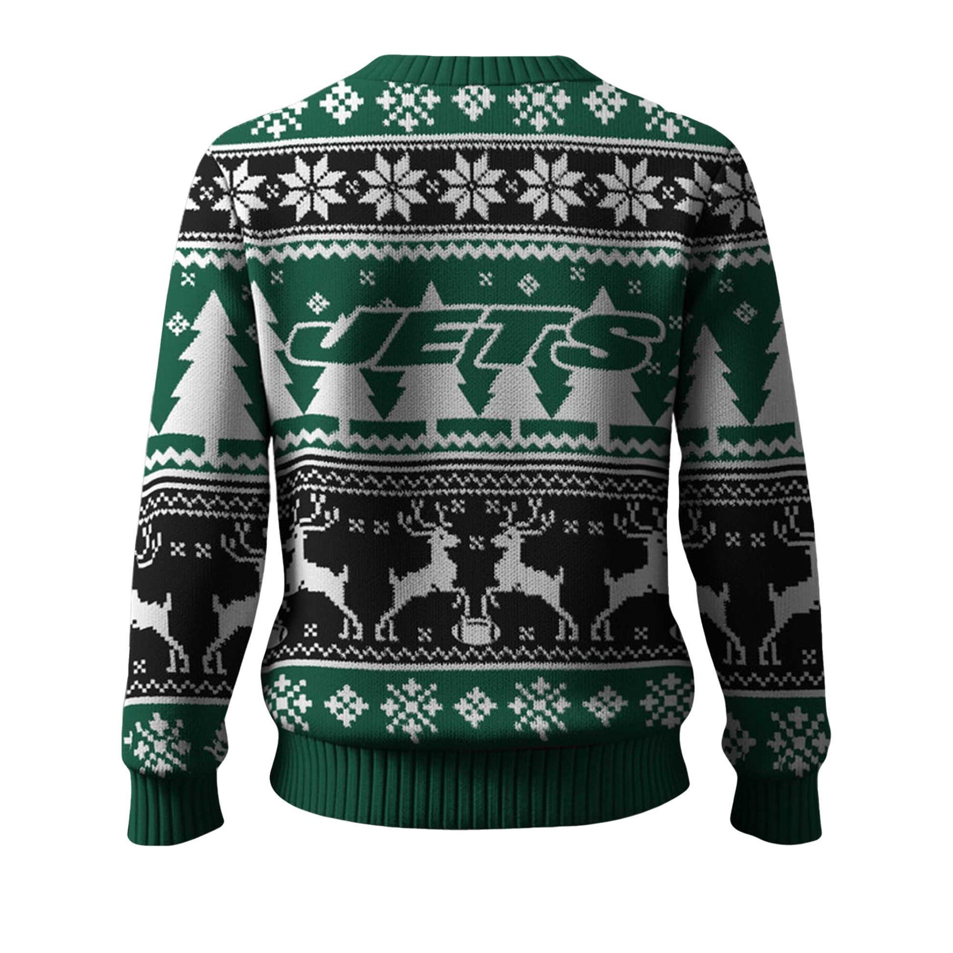 2025 Christmas Jets Reindeer Football Ugly Sweater – Moonbestprint