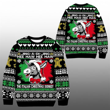 2026 Christmas Jing A Di Jing Hee Haw Ugly Sweater - Moonbestprint