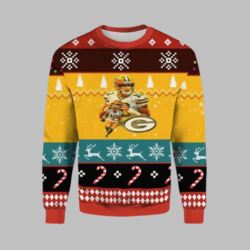 2026 Christmas Jordan Love Packers Ugly Christmas Sweater - Moonbestprint