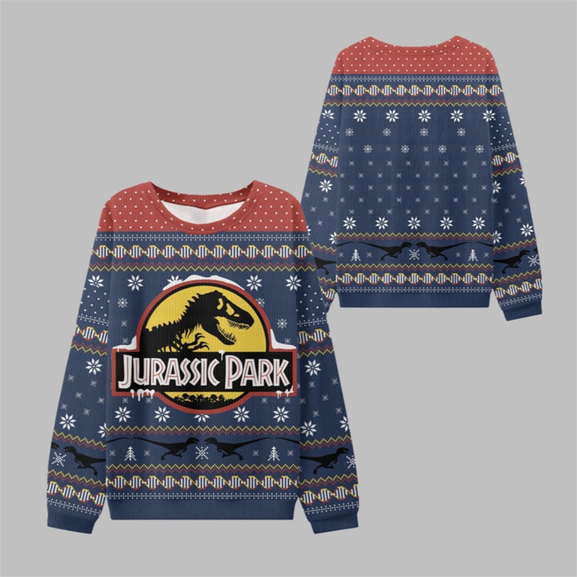 2026 Christmas Jurassic Park Ugly Sweater - Moonbestprint