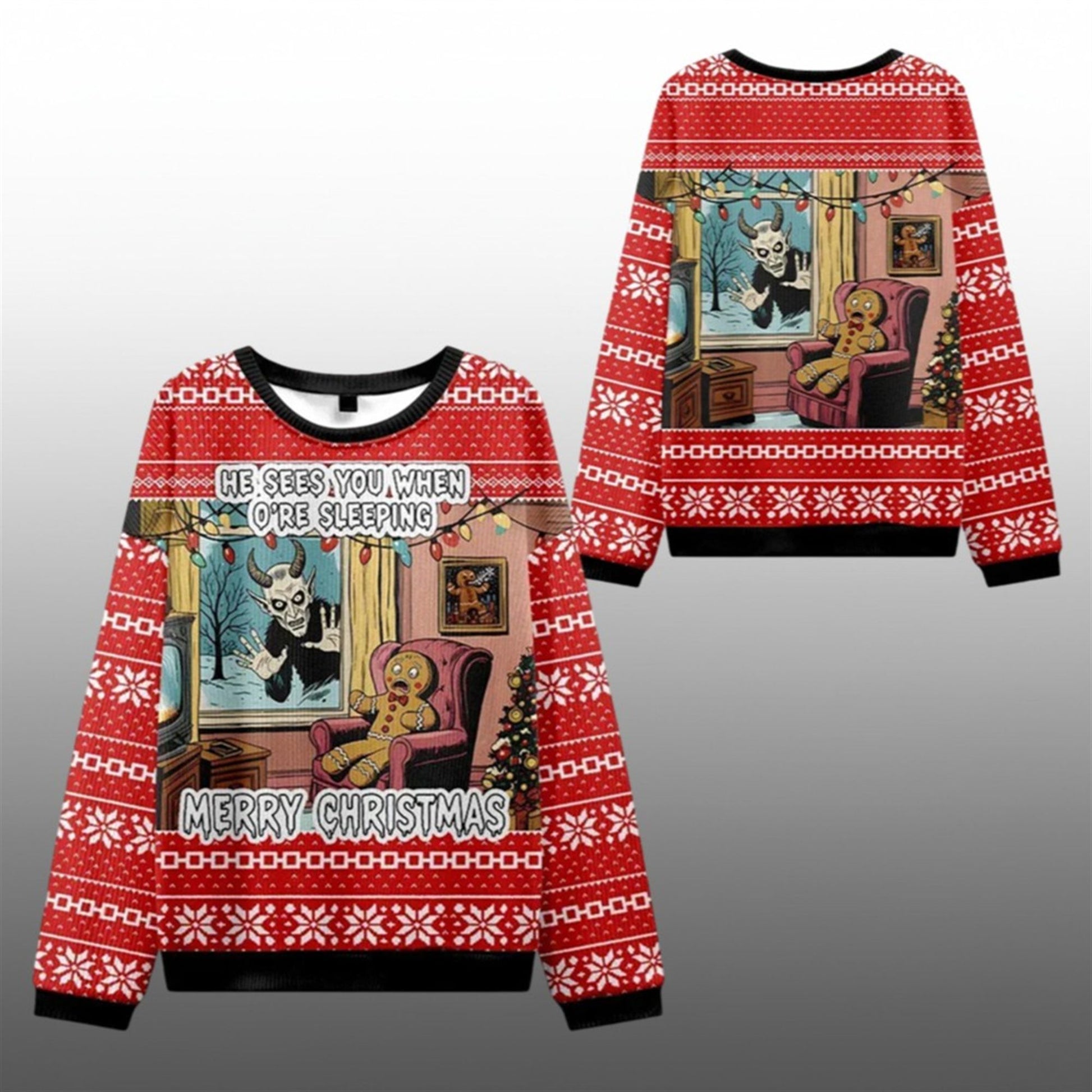 2026 Christmas Krampus Is Coming Ugly Sweater - Moonbestprint