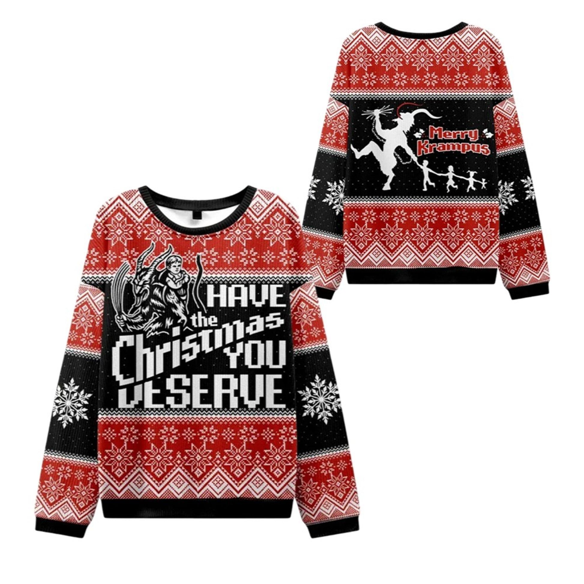 2026 Christmas Krampus Takes Children Ugly Sweater - Moonbestprint