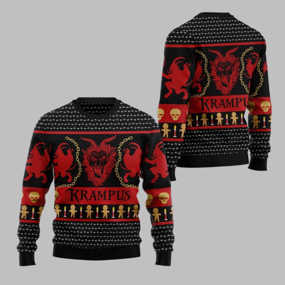 2026 Christmas Krampus Ugly Christmas Sweater - Moonbestprint