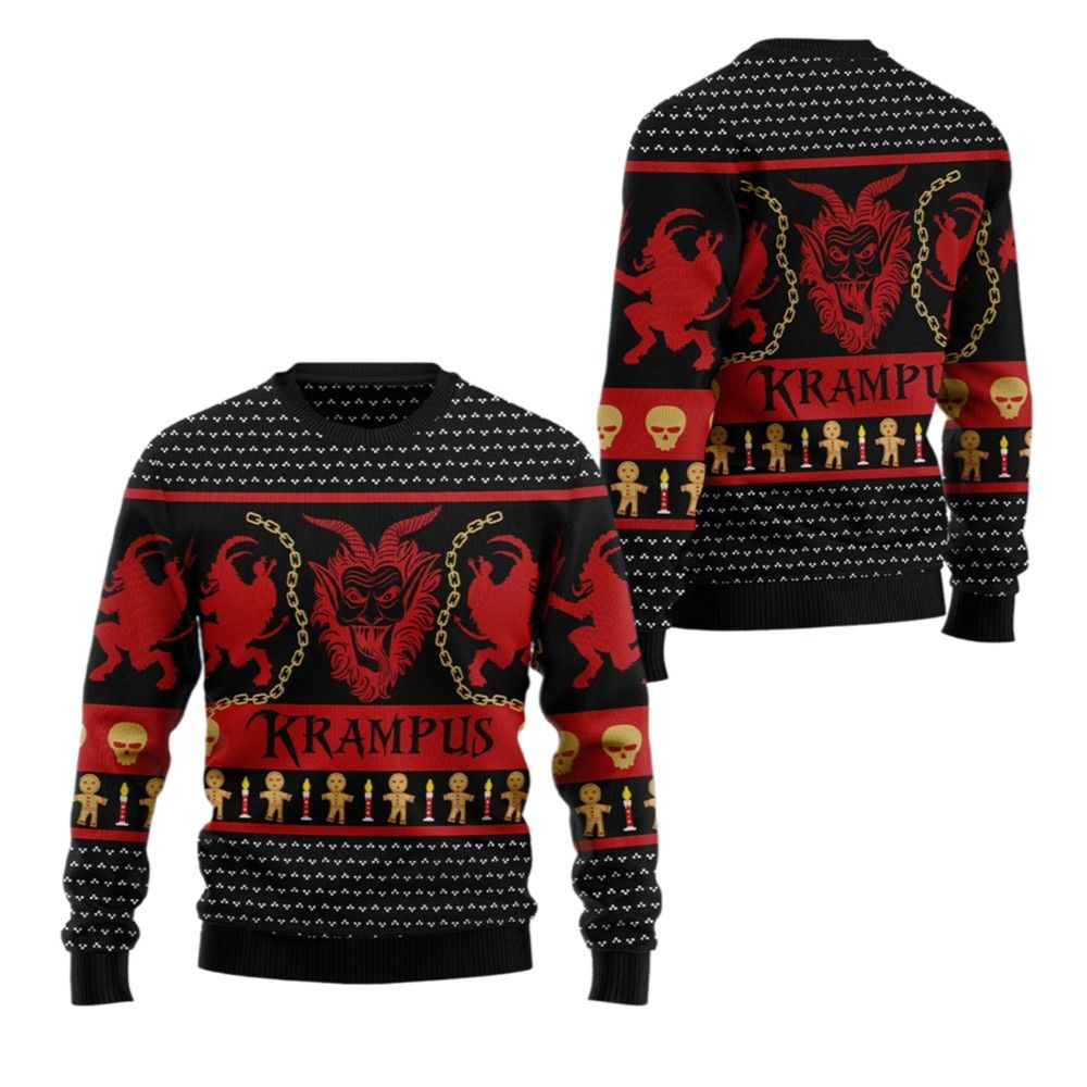 2026 Christmas Krampus Ugly Christmas Sweater - Moonbestprint