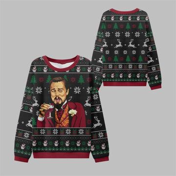 2026 Christmas Laughing Meme Toast Ugly Sweater - Moonbestprint