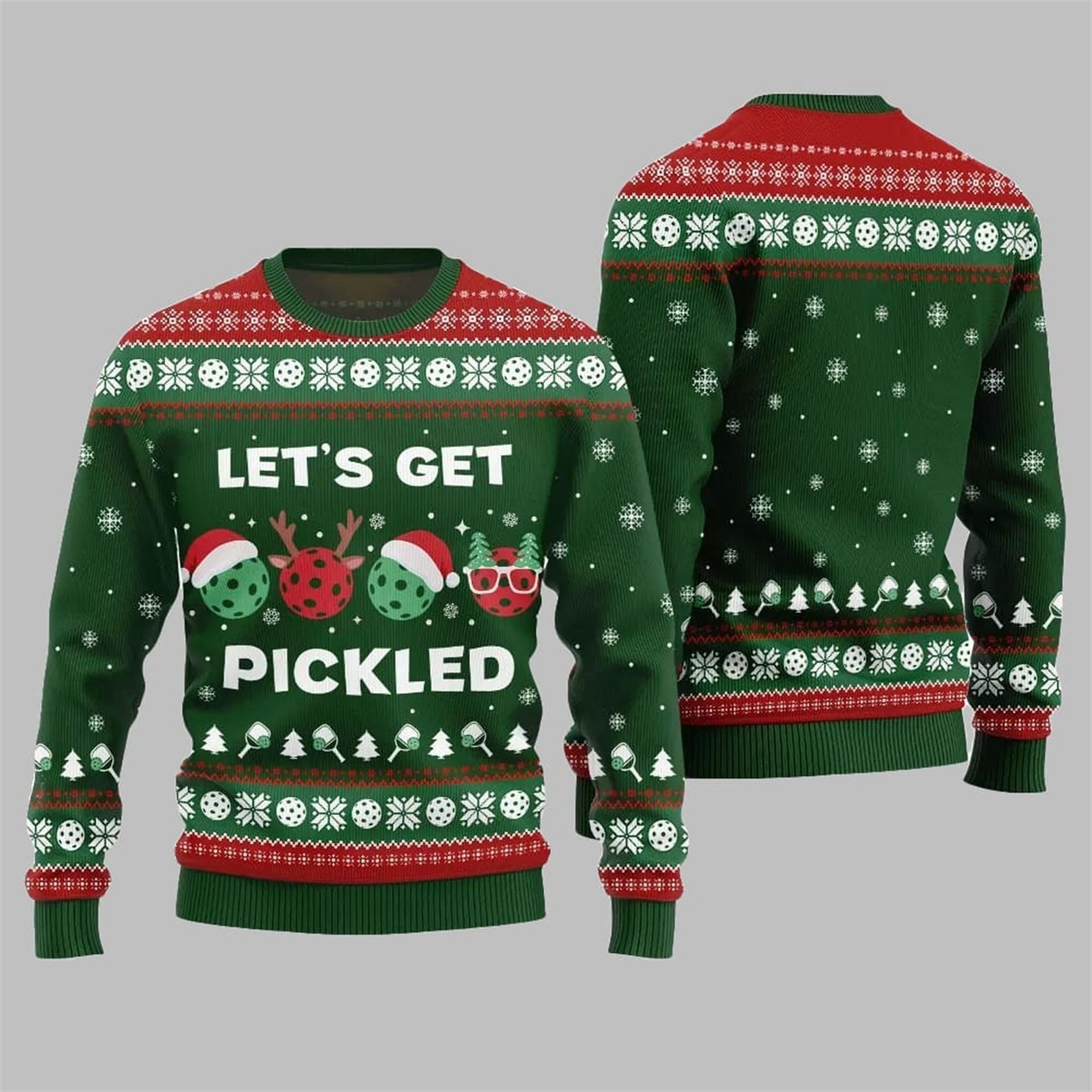 2026 Christmas Let's Get Pickled Ugly Sweater - Moonbestprint