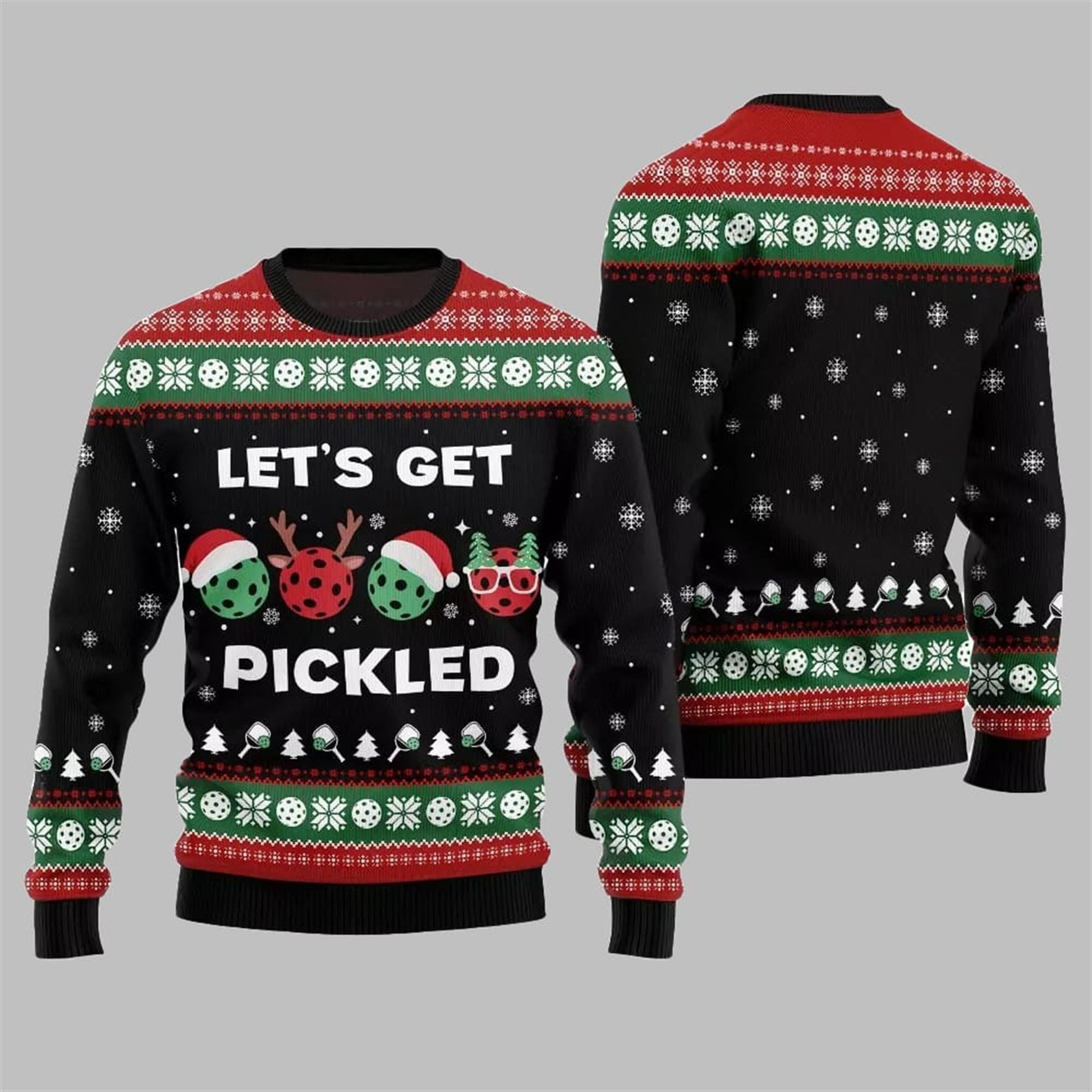 2026 Christmas Let's Get Pickled Ugly Sweater - Moonbestprint