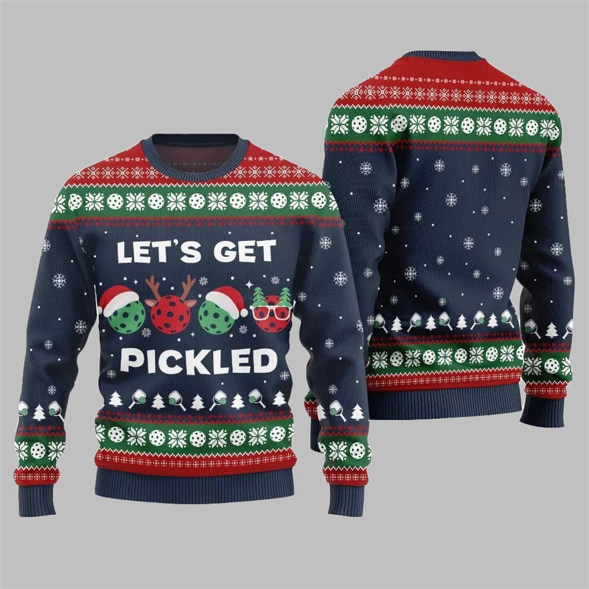 2026 Christmas Let's Get Pickled Ugly Sweater - Moonbestprint