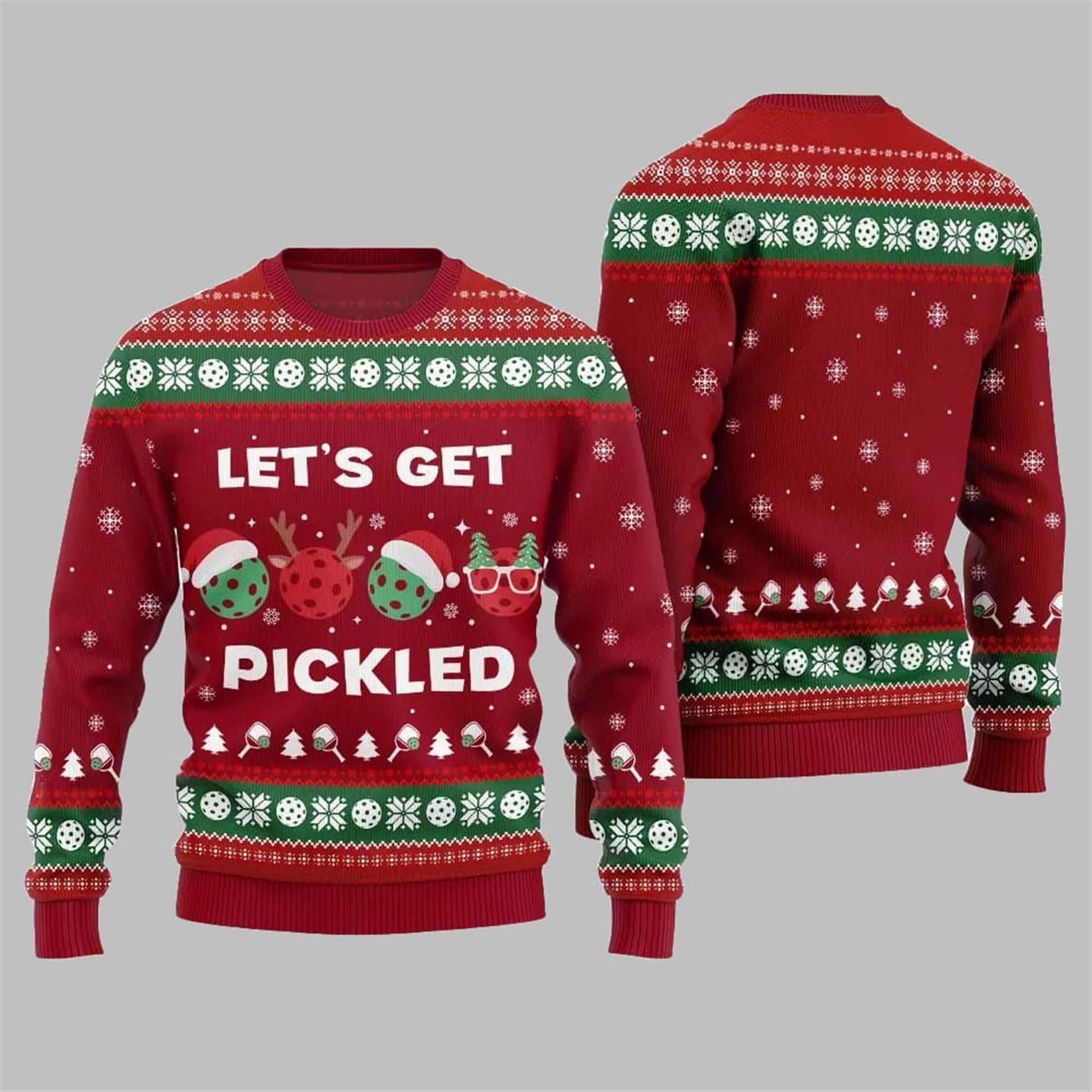 2026 Christmas Let's Get Pickled Ugly Sweater - Moonbestprint