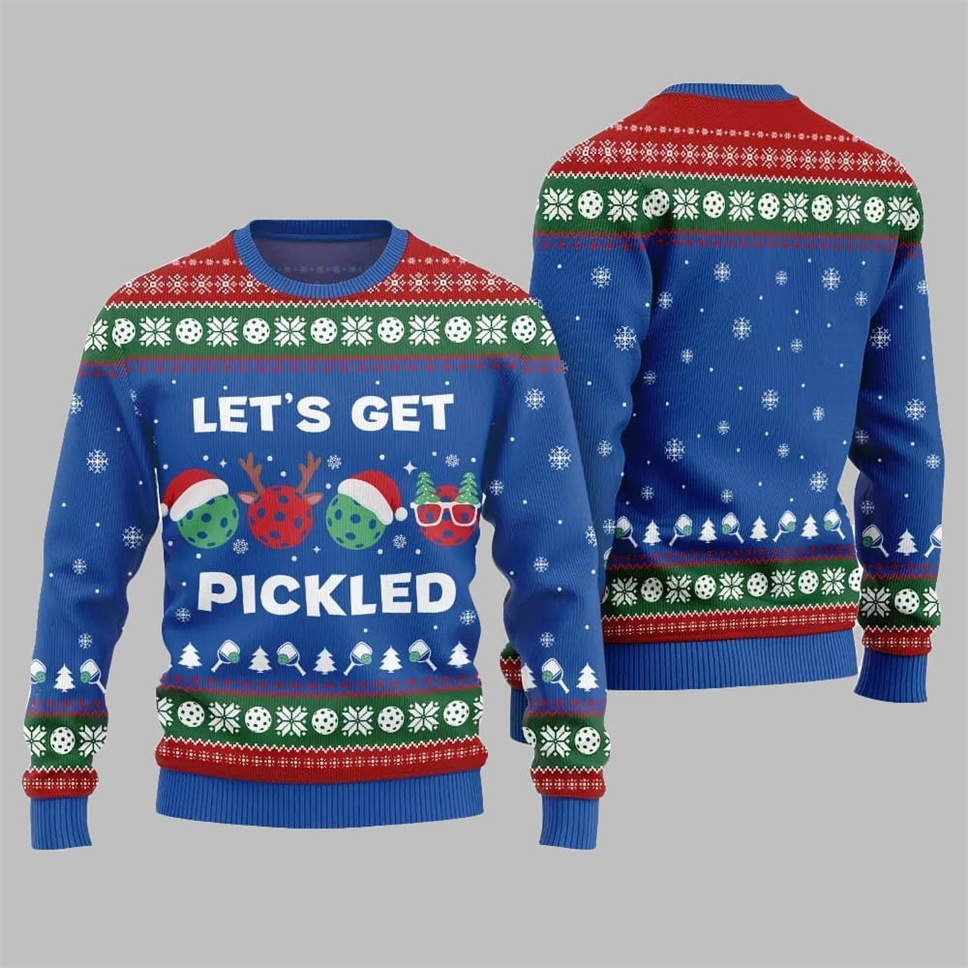 2026 Christmas Let's Get Pickled Ugly Sweater - Moonbestprint