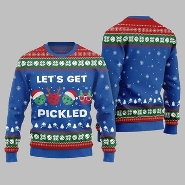 2026 Christmas Lets Get Pickled Ugly Christmas Sweater - Moonbestprint