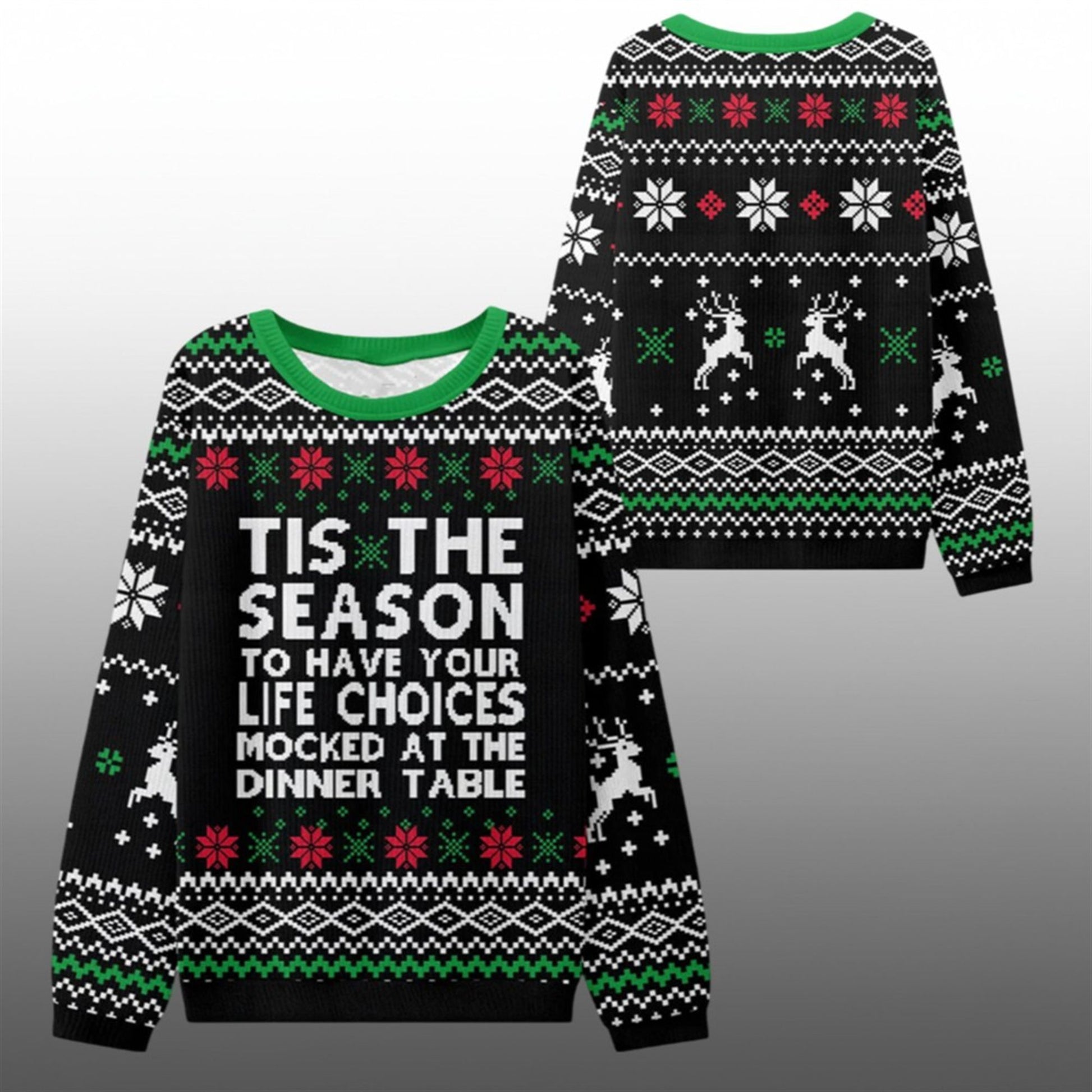 2026 Christmas Life Choices Mocked Ugly Sweater - Moonbestprint
