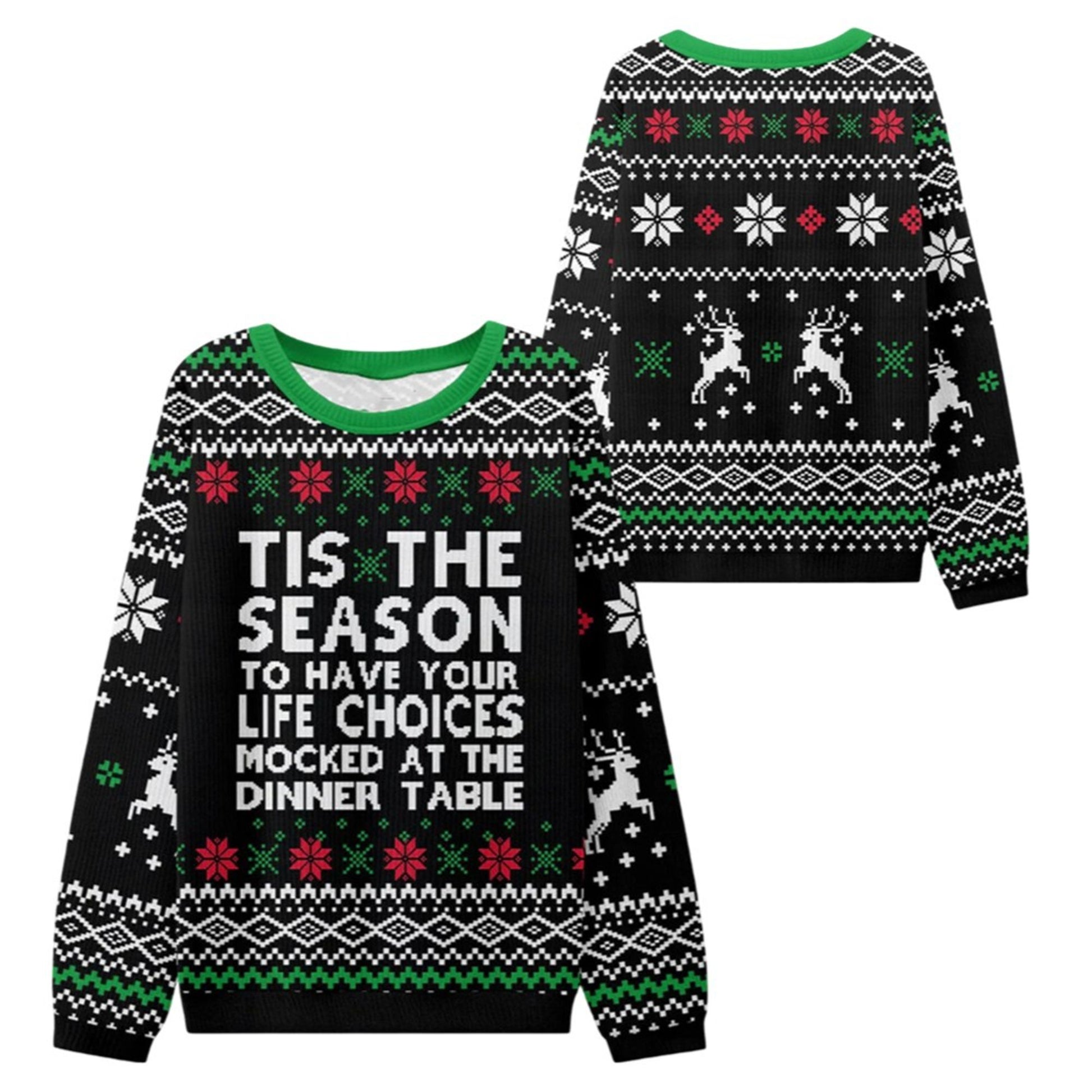 2026 Christmas Life Choices Mocked Ugly Sweater - Moonbestprint