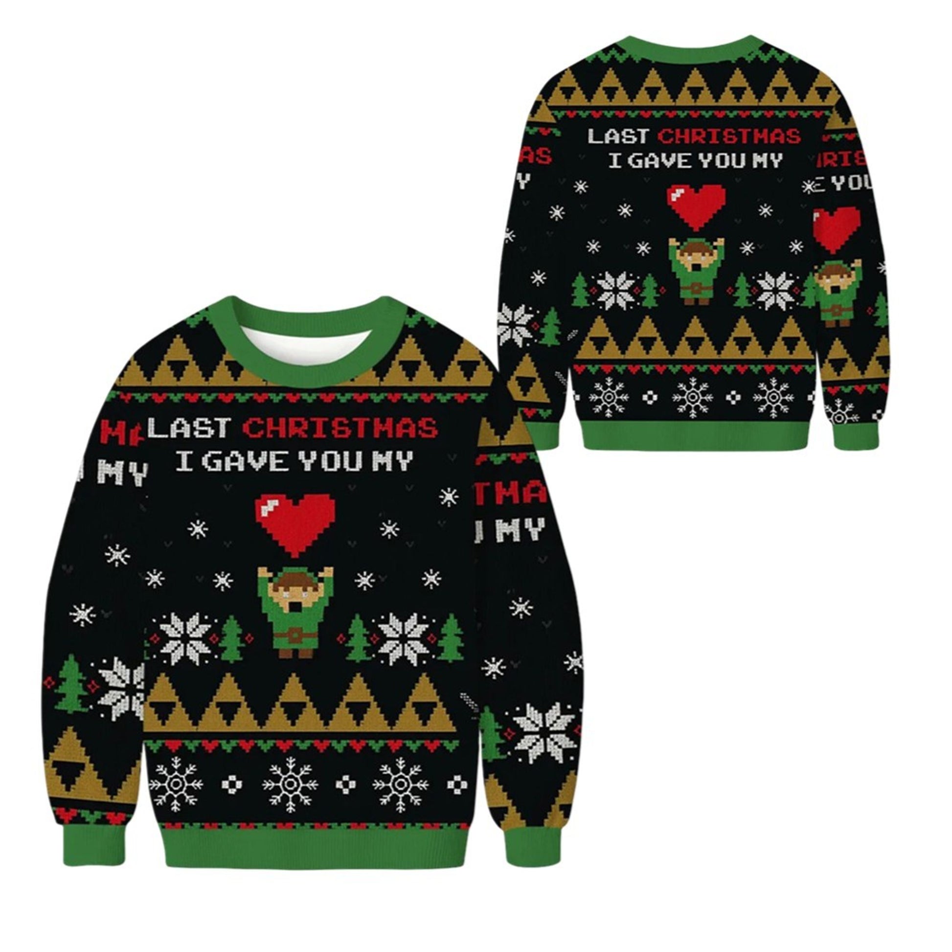 2026 Christmas Link To My Heart Zelda Ugly Sweater - Moonbestprint