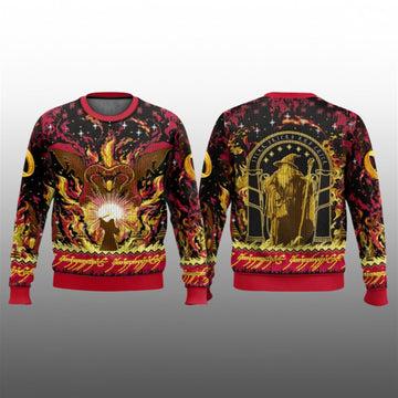 2026 Christmas Lord Of The Ring Balrog Ugly Sweater - Moonbestprint