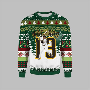 2026 Christmas Machado Padres Ugly Sweater - Moonbestprint