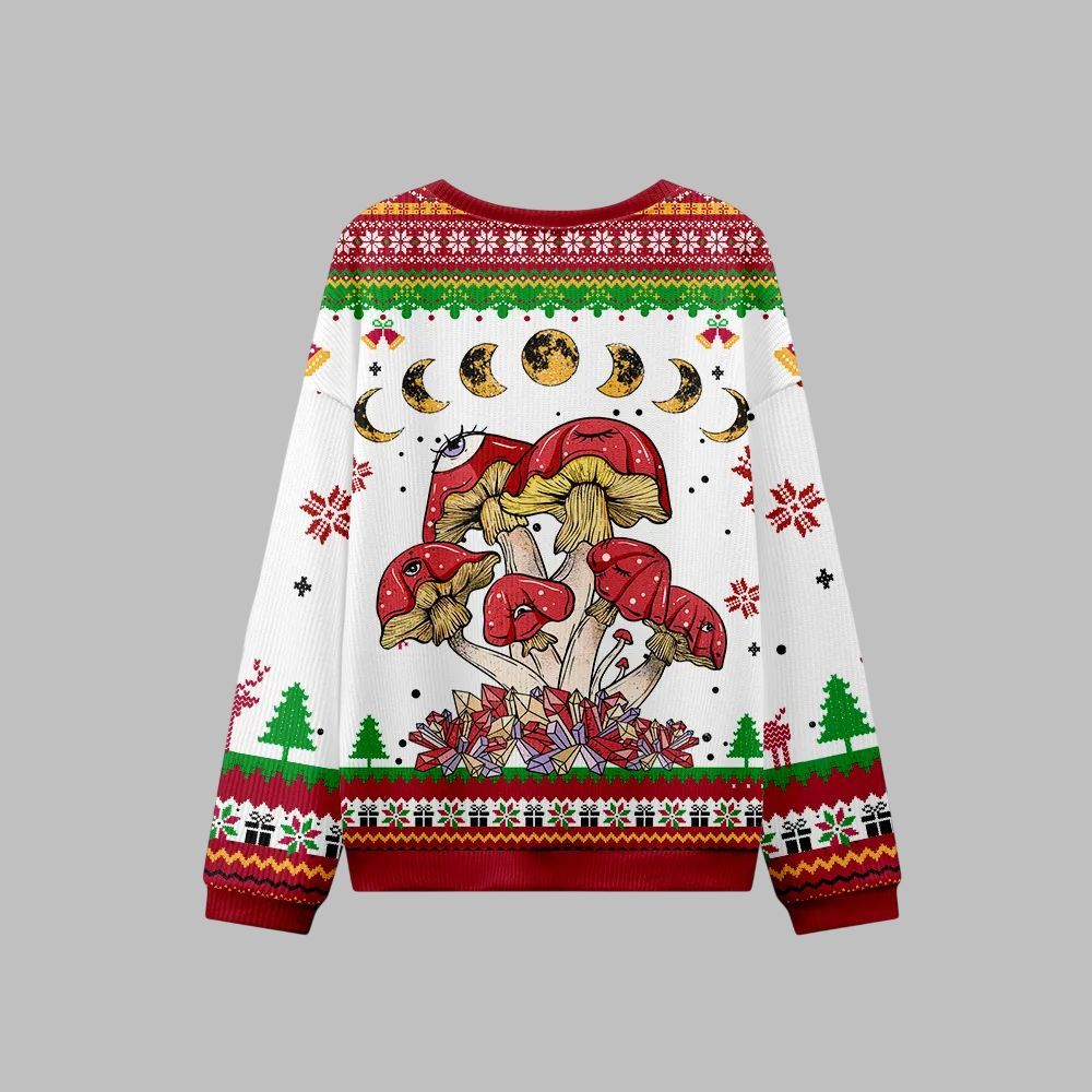 2026 Christmas Magic Mushroom Ugly Christmas Sweater - Moonbestprint