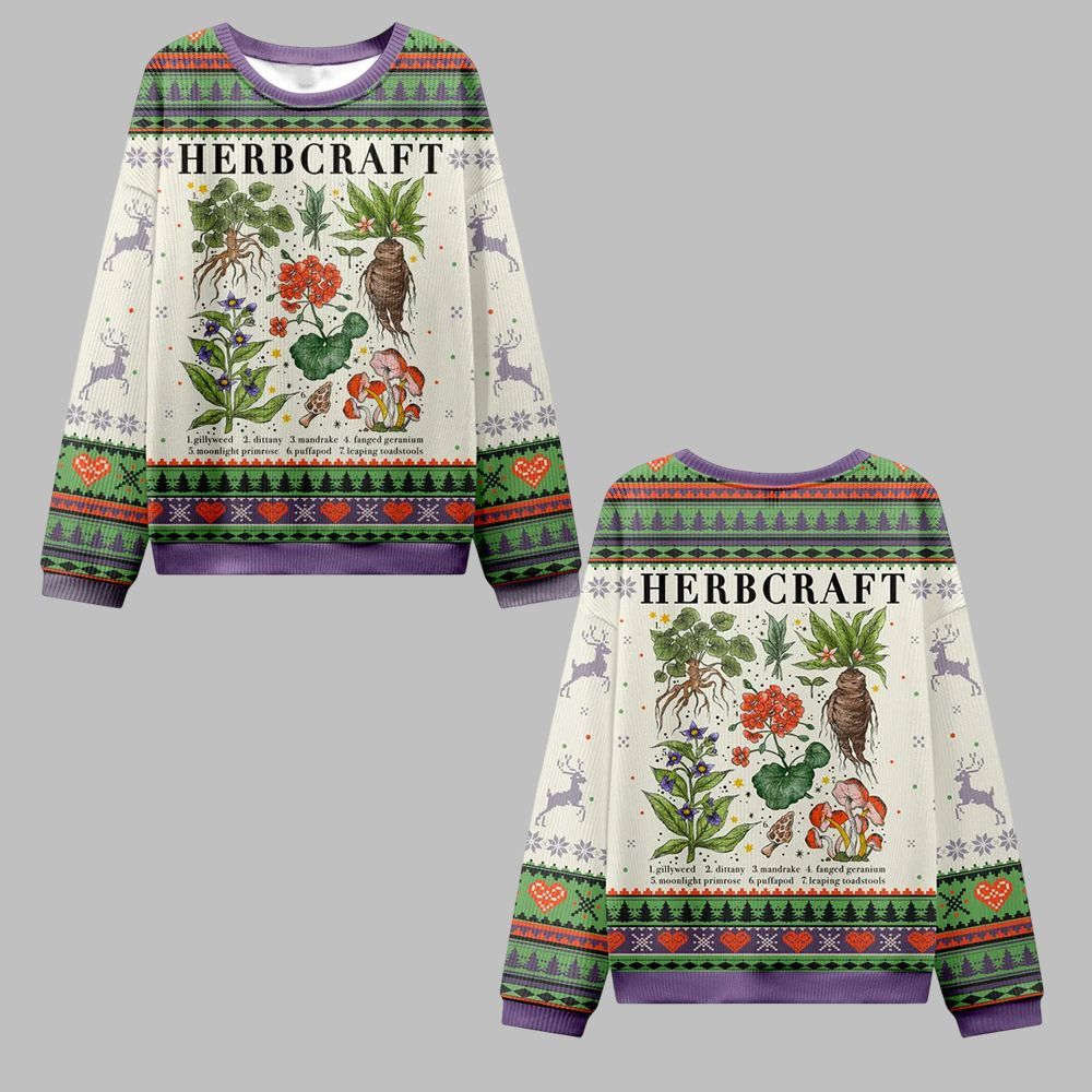 2026 Christmas Magical Herbcraft Ugly Christmas Sweater - Moonbestprint
