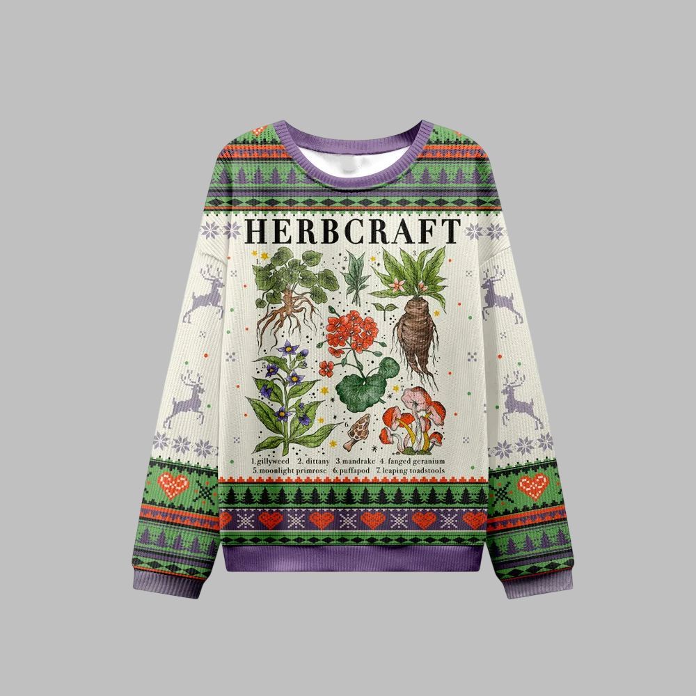 2026 Christmas Magical Herbcraft Ugly Christmas Sweater - Moonbestprint