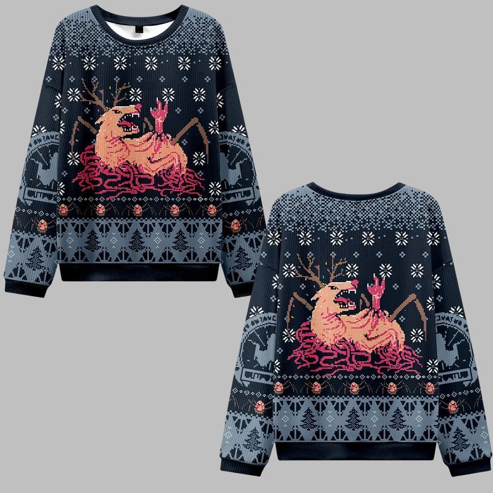 2026 Christmas Man is The Warmest Place to Hide Ugly Christmas Sweater - Moonbestprint