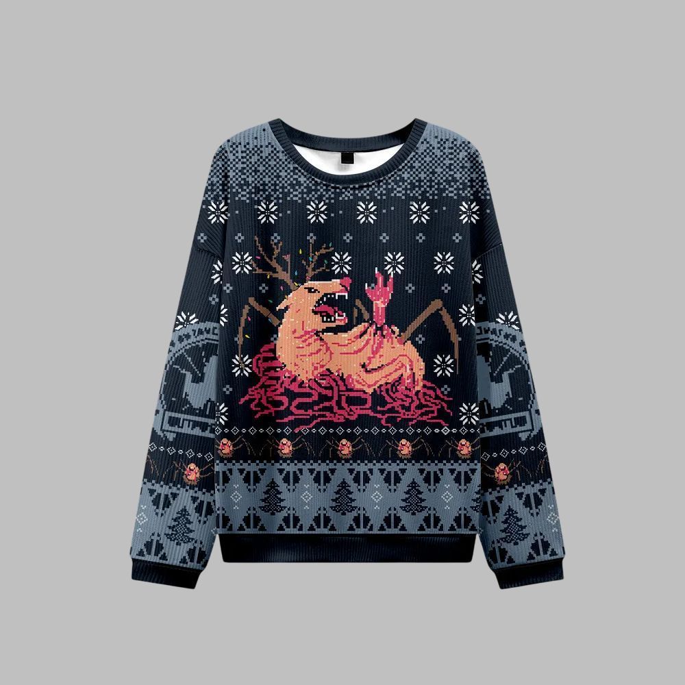 2026 Christmas Man is The Warmest Place to Hide Ugly Christmas Sweater - Moonbestprint