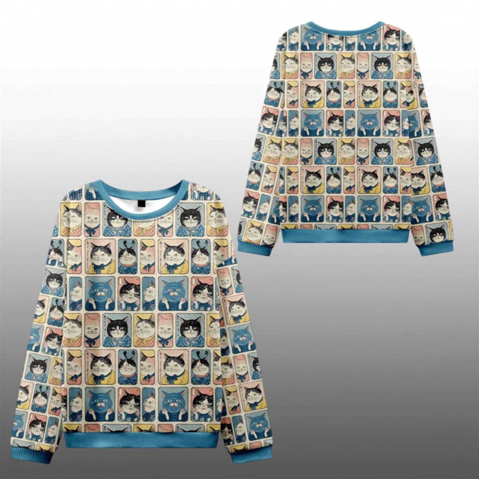 2026 Christmas Many Cats Are Watching You Ugly Sweater - Moonbestprint
