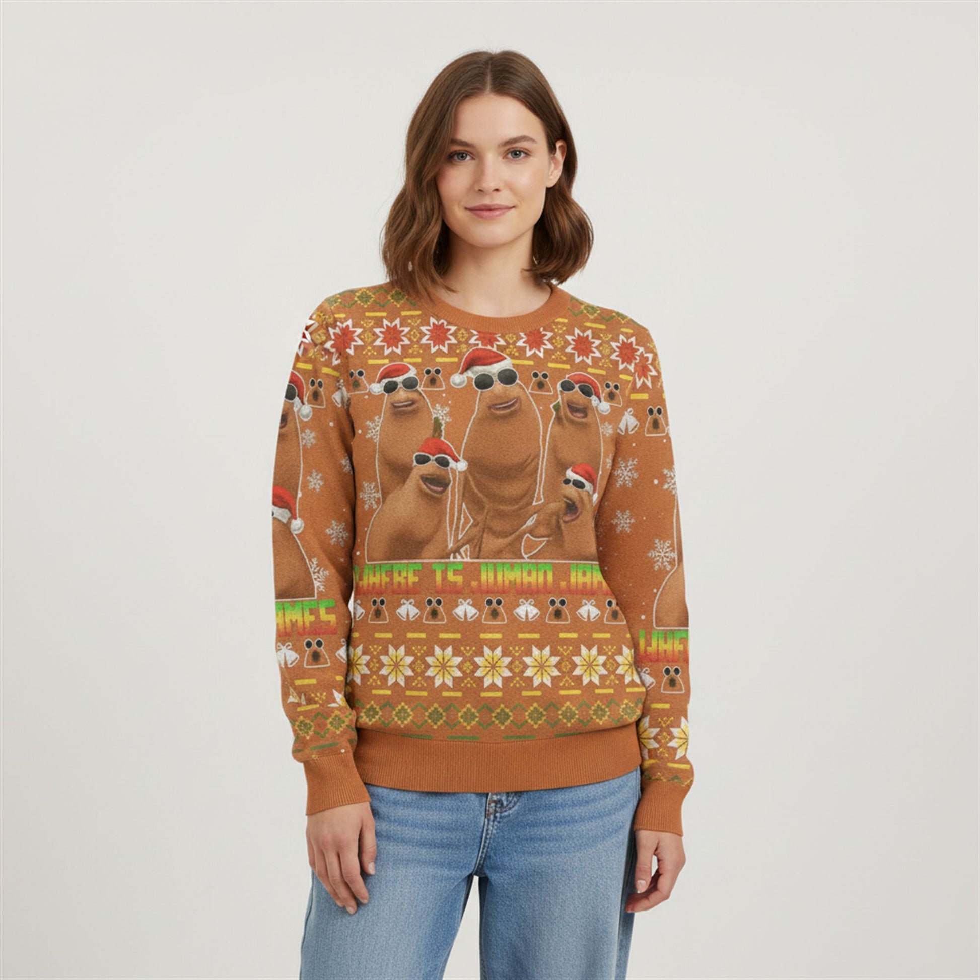 2026 Christmas Marcus The Worm Ugly Sweater - Moonbestprint