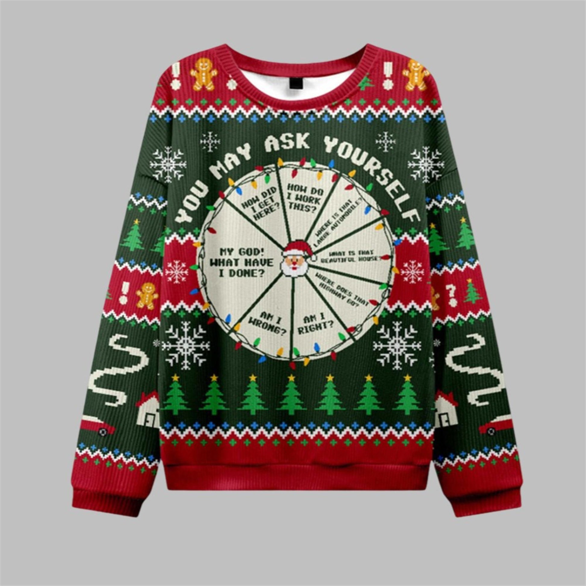 2026 Christmas May Ask Yourself Ugly Sweater - Moonbestprint