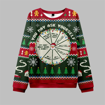 2026 Christmas May Ask Yourself Ugly Sweater - Moonbestprint