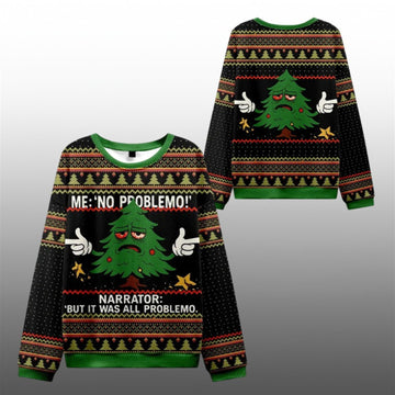 2026 Christmas Me No Problemo Ugly Sweater - Moonbestprint
