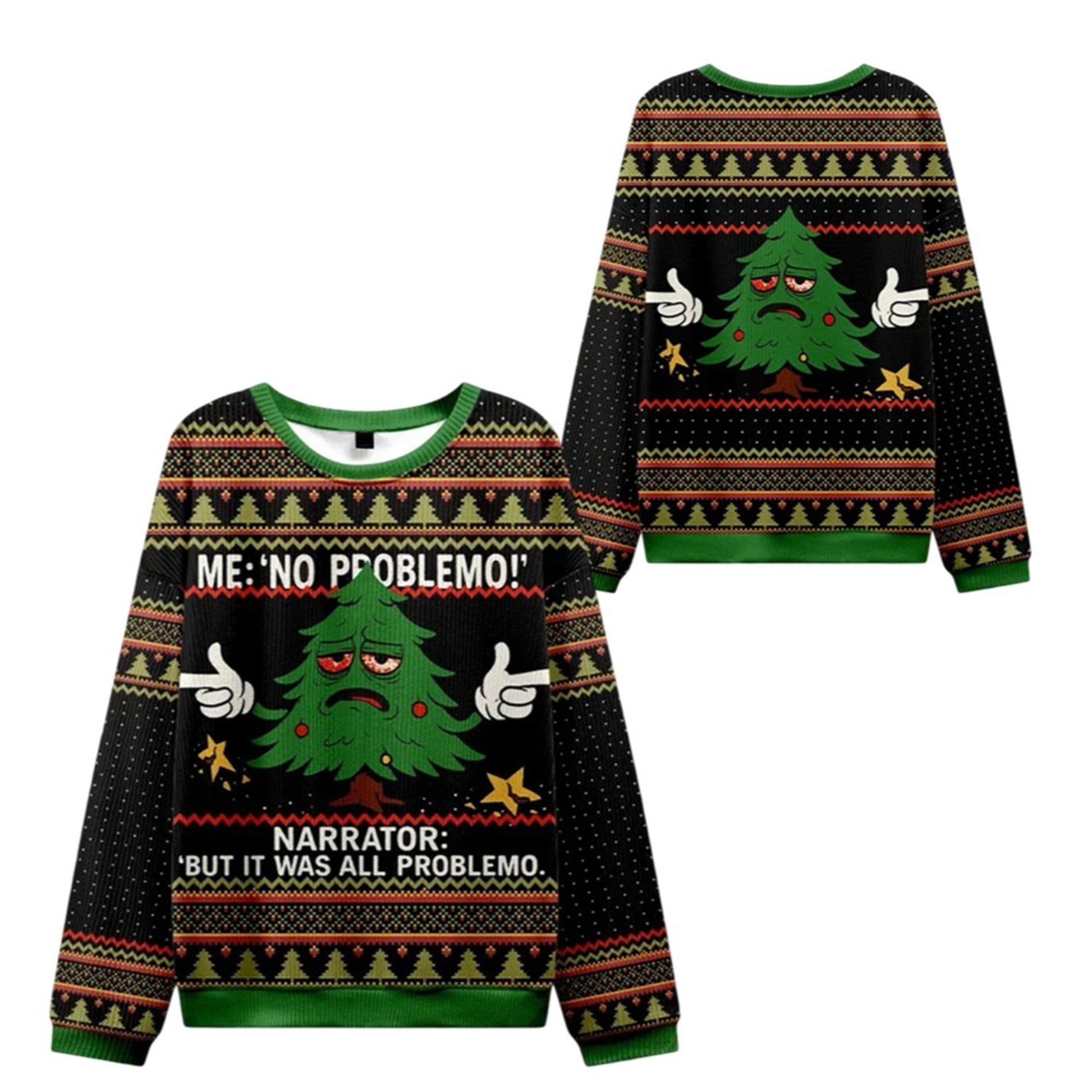 2026 Christmas Me No Problemo Ugly Sweater - Moonbestprint