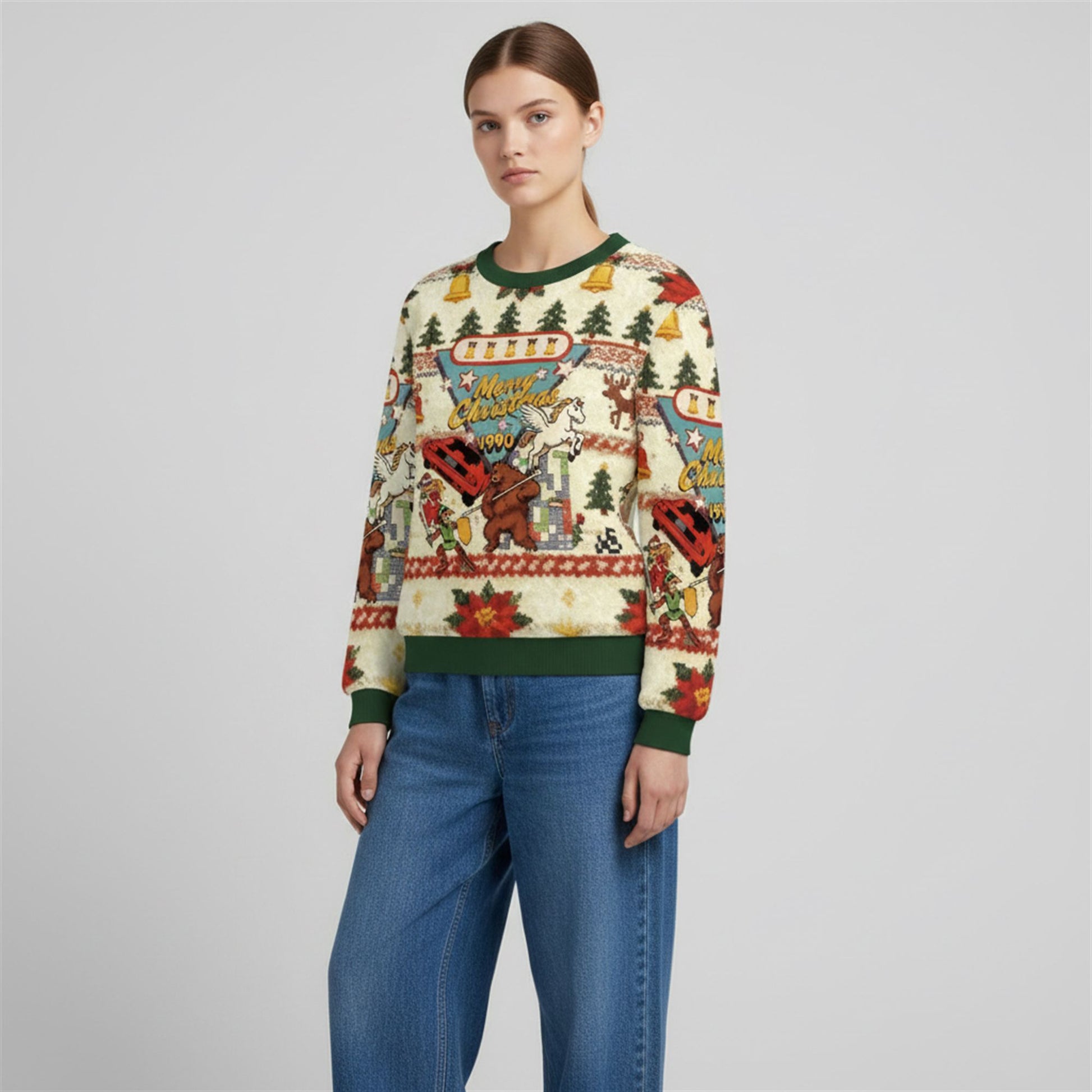 2026 Christmas Merry Christmas 1990 Ugly Sweater - Moonbestprint