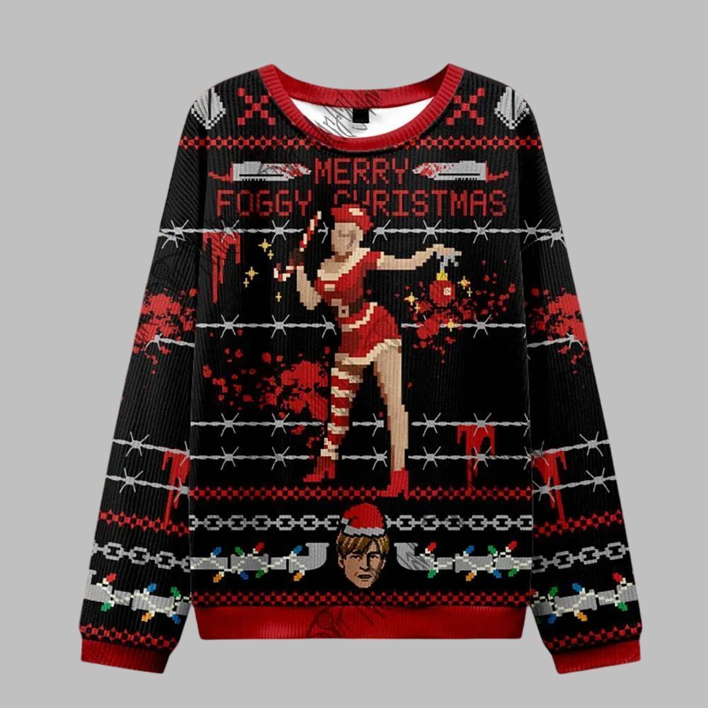 2026 Christmas Merry Foggy Christmas Ugly Sweater - Moonbestprint