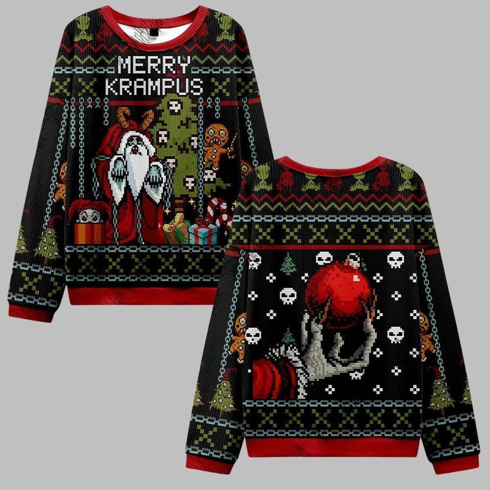 2026 Christmas Merry Krampus Ugly Christmas Sweater - Moonbestprint