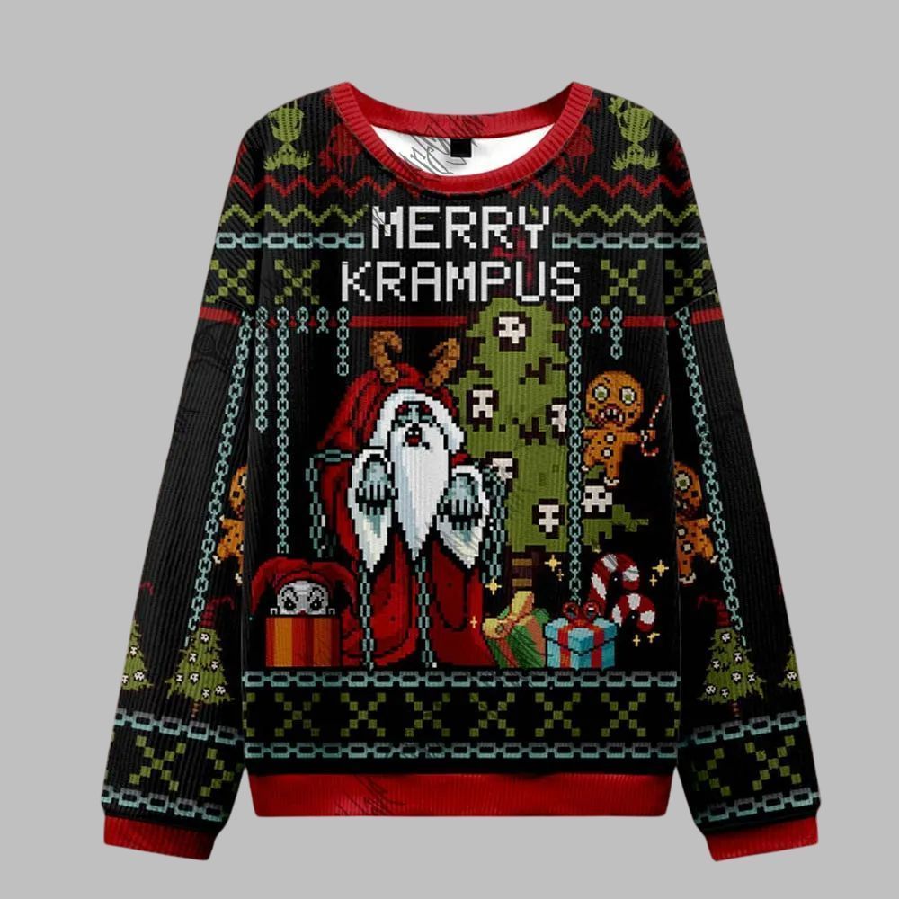 2026 Christmas Merry Krampus Ugly Christmas Sweater - Moonbestprint