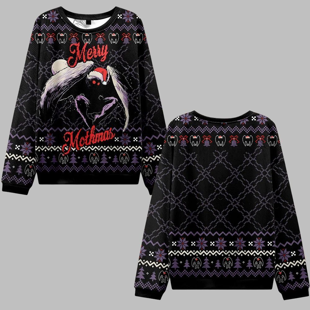 2026 Christmas Merry Mothmas Ugly Christmas Sweater - Moonbestprint