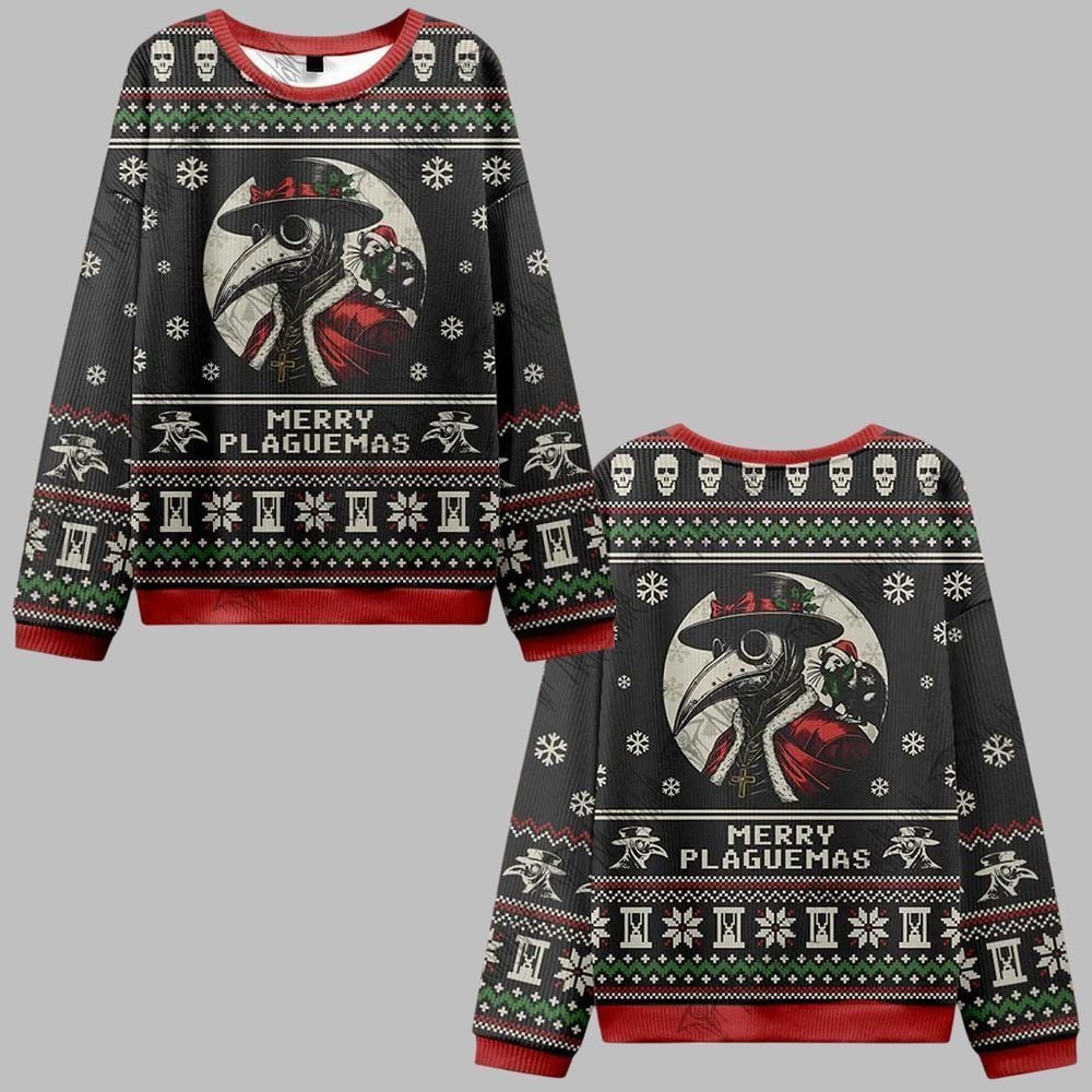 2026 Christmas Merry Plaguemas Ugly Christmas Sweater - Moonbestprint