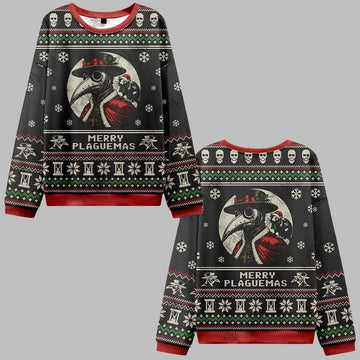 2026 Christmas Merry Plaguemas Ugly Christmas Sweater - Moonbestprint