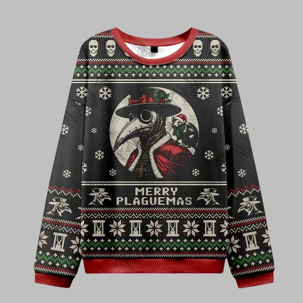 2026 Christmas Merry Plaguemas Ugly Christmas Sweater - Moonbestprint