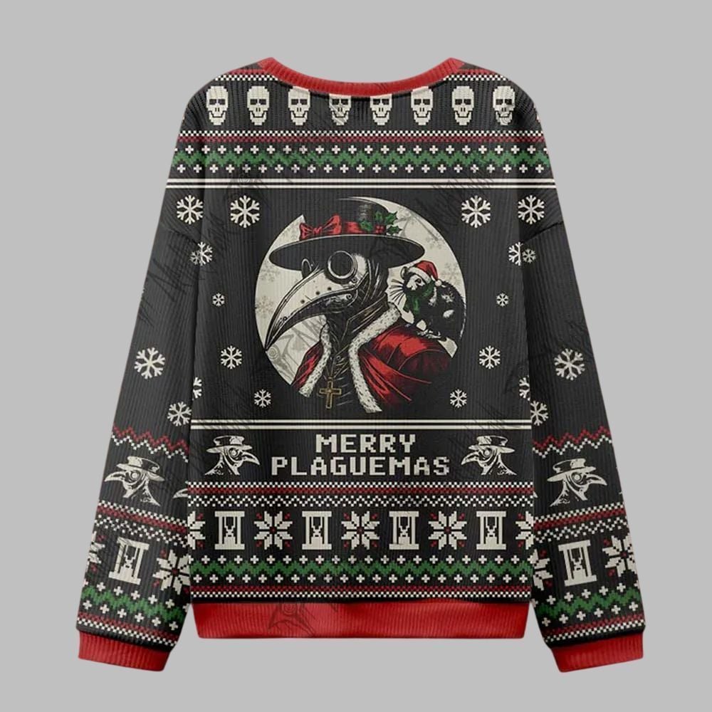 2026 Christmas Merry Plaguemas Ugly Christmas Sweater - Moonbestprint