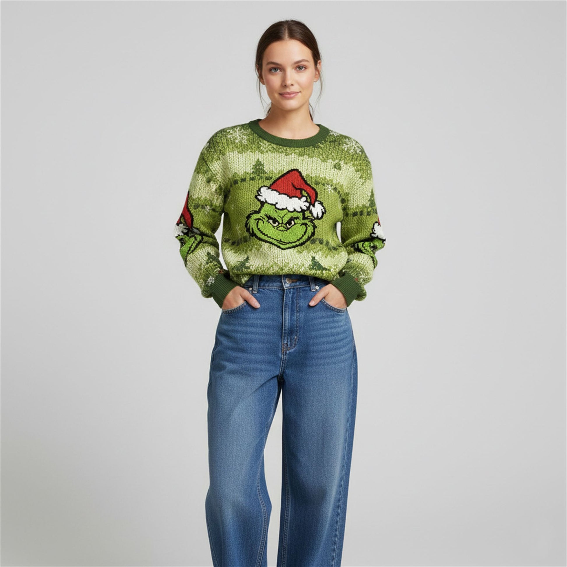 2026 Christmas Merry Smile Christmas Monster Ugly Sweater - Moonbestprint