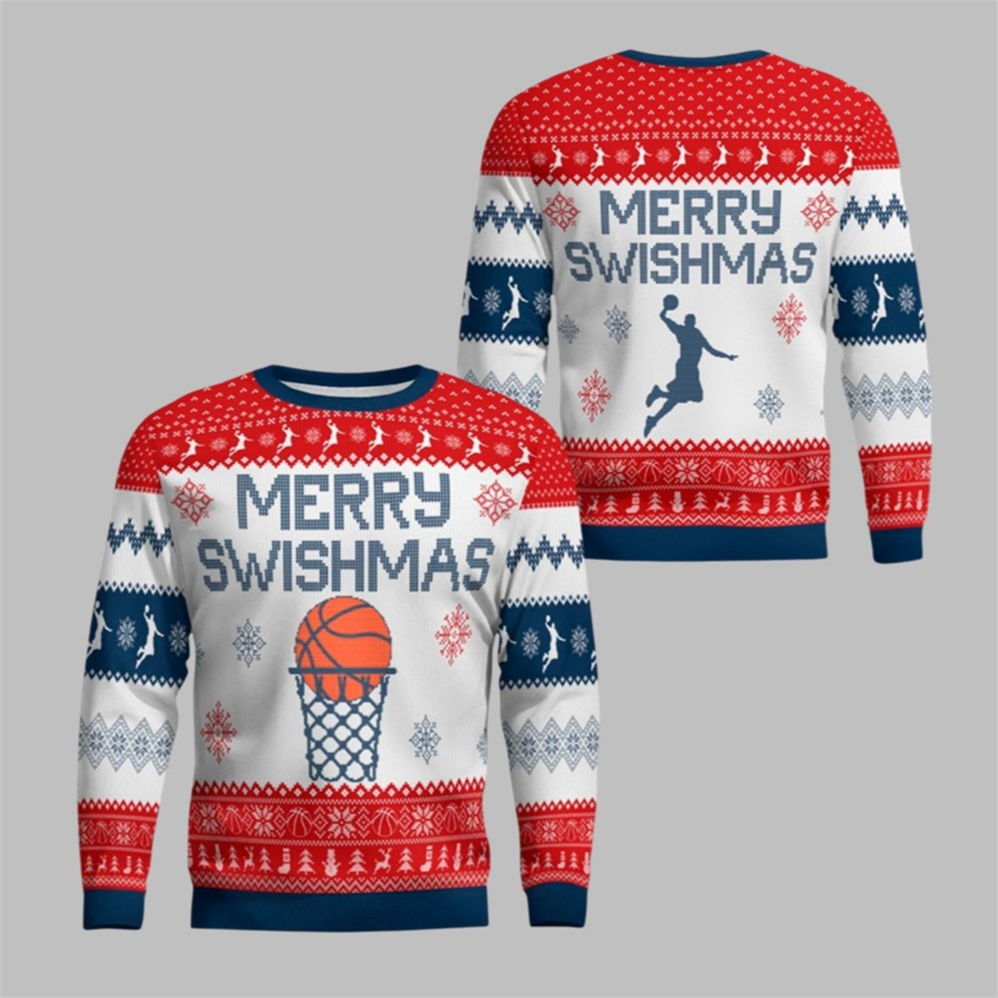 2026 Christmas Merry Swishmas Ugly Sweater - Moonbestprint