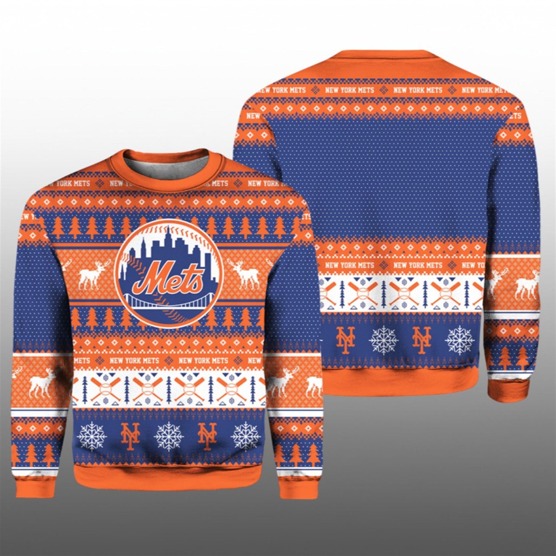 2026 Christmas Mets Baseball Ugly Sweater - Moonbestprint