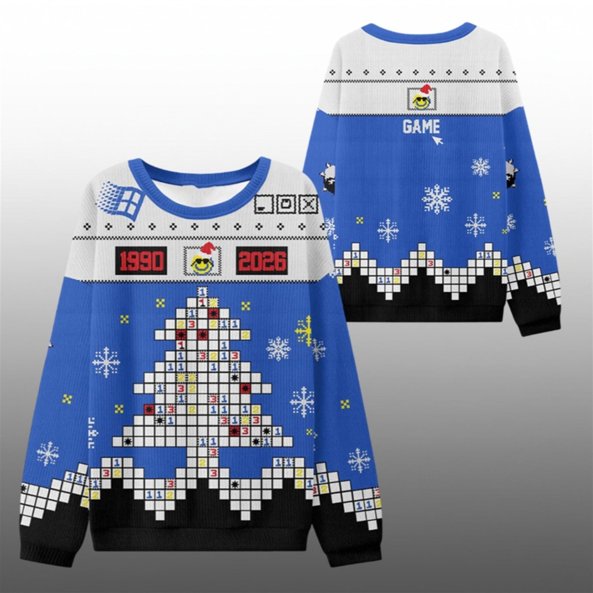 2026 Christmas Minesweeper Tree Ugly Sweater - Moonbestprint