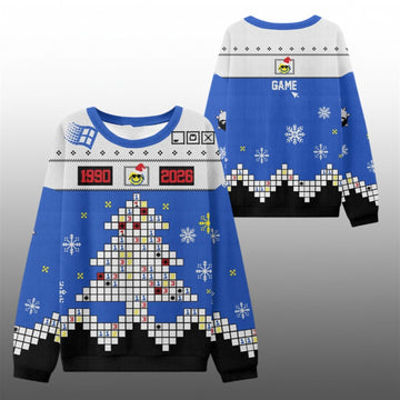 2026 Christmas Minesweeper Tree Ugly Sweater - Moonbestprint